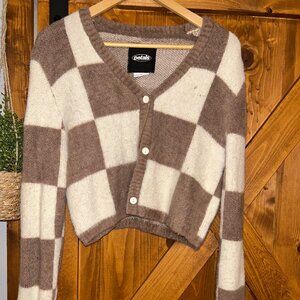 Petals checkered sweater